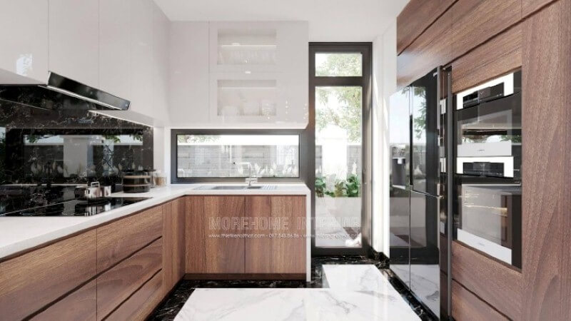 Là một người phụ nữ trong gia đình việc có một không gian bếp hoàn hảo vừa đáp ứng mọi chức năng vừa mang lại cần thiết cũng như phát triển mạnh mẽ đồ nội thất, tính thẩm mỹ ngày càng khắt khe, bạn có thể nhanh chóng có được ý tưởng bố trí nội thất phòng bếp tuyệt đẹp cho mình như trong ý tưởng thiết kế không gian phòng bếp tại biệt thự Manhattan Hải Phòng. Thiết kế phòng bếp, tủ bếp đẹp