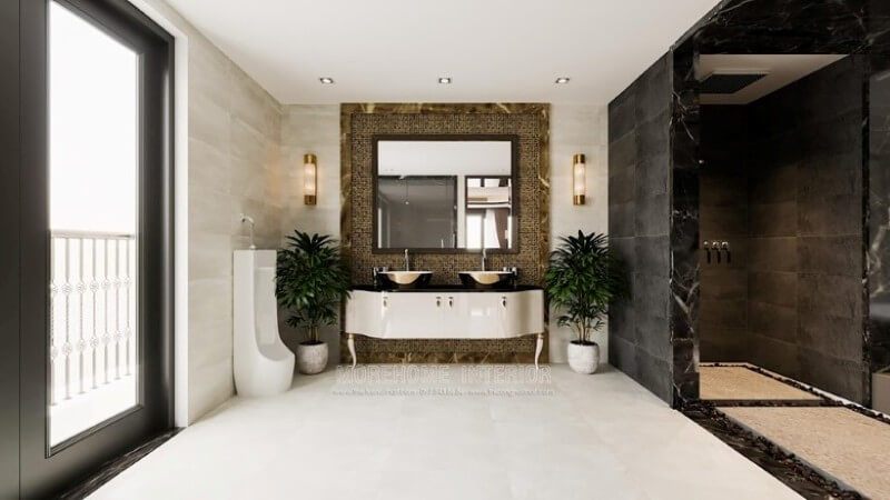 Mẫu gương treo tường trang trí đẹp cho phòng tắm, nhà vệ sinh
