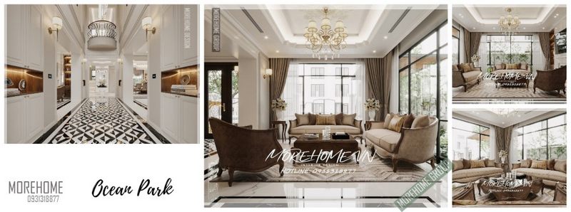 Chiếc bàn trà được làm từ gỗ tự nhiên giúp không gian căn phòng trở nên ấn tượng và sang trọng tạo cảm giác thân thiện mỗi khi có khách đến chơi nhà.